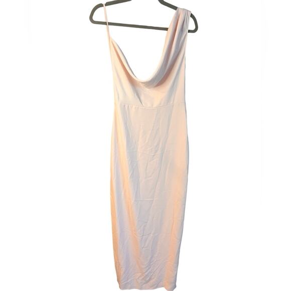 NEW Amanda Uprichard Blush Cowl Neck Maxi Dress Small - Picture 1 of 9
